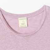 CHOCHENG意大利女装圆领短袖汗衫简约宽松亚麻针织T恤上衣女