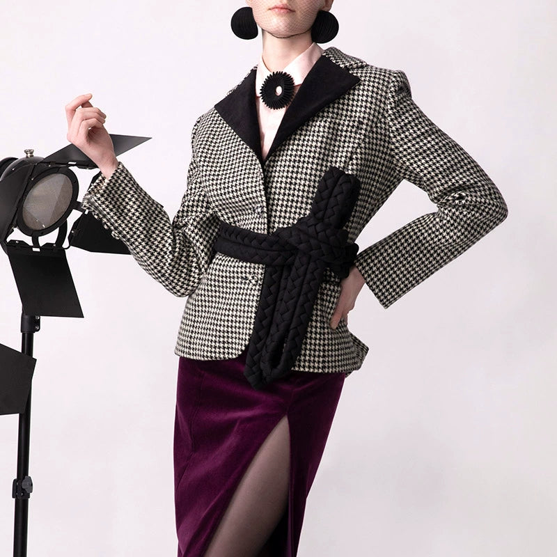 【纽约时装周】CHOCHENG英国腰带复古时尚麻花编织腰带