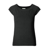 【时装周同款】CHOCHENG意大利女装简约盖袖纯棉修身圆领针织衫