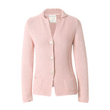 【时装周同款】CHOCHENG意大利女装翻领长袖针织外套修身手编开衫