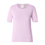 CHOCHENG意大利女装圆领短袖修身针织衫套头纯色打底T恤纯棉上衣